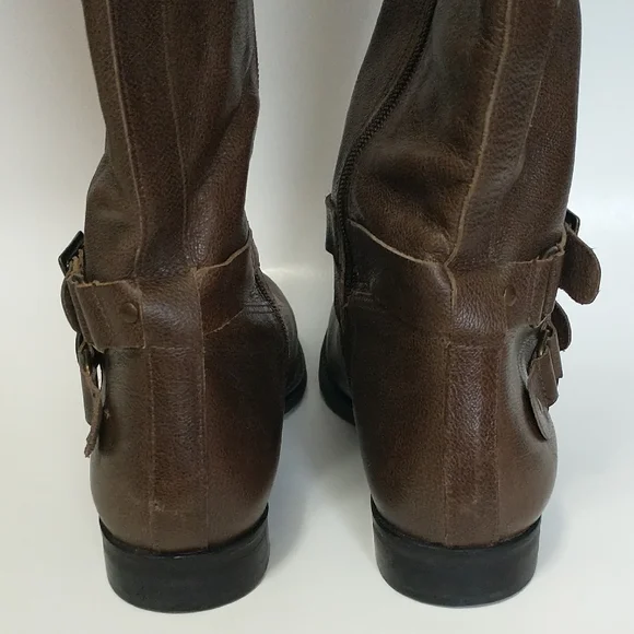 Matisse Brown Leather Round-Toe, Side Zipper Closure Women's Boots. Size-8.5 - Picture 10 of 16